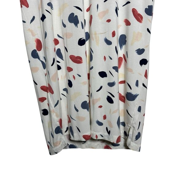 Soma Medium Short Sleeve Cool Nights Sleep Shirt White V- Neck Loose Fit Comfy - Picture 4 of 9